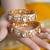 Gold plated kundan bangles