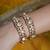Gold plated kundan bangles