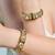 Gold plated kundan bangles
