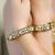 Gold plated kundan bangles