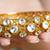 Gold plated kundan bangle