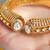 Gold plated kundan bangle