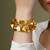 Gold plated kundan bracelet