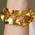 Gold plated kundan bracelet