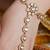 Gold plated kundan haath phool