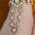 Gold plated kundan haath phool