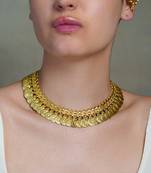 Gold plated multicolor necklace