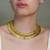 Gold plated multicolor necklace
