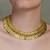 Gold plated multicolor necklace