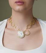 Gold plated necklace