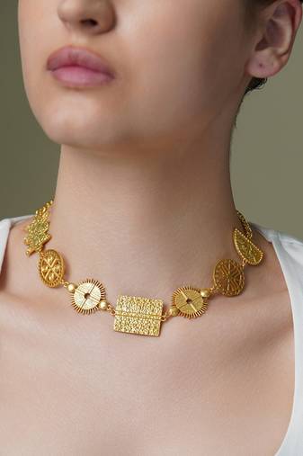 Gold plated necklace