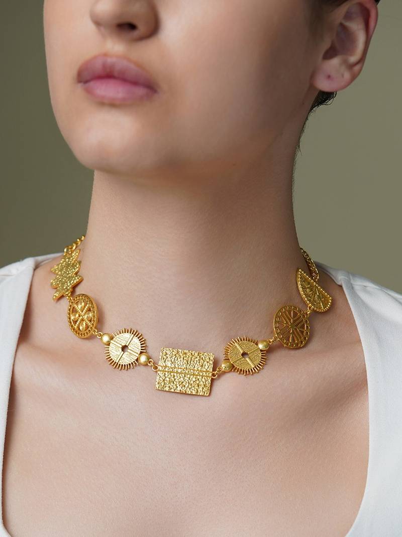 Gold plated necklace