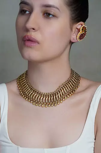 Gold plated necklace