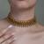 Gold plated choker necklace