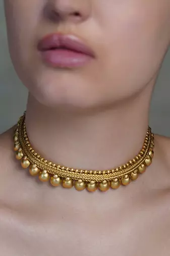 Gold plated necklace