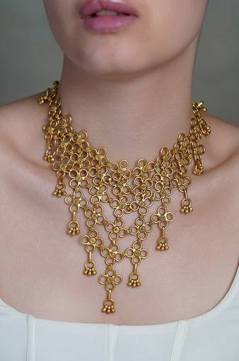 Gold plated necklace