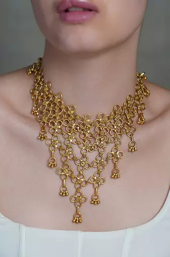 Gold plated necklace