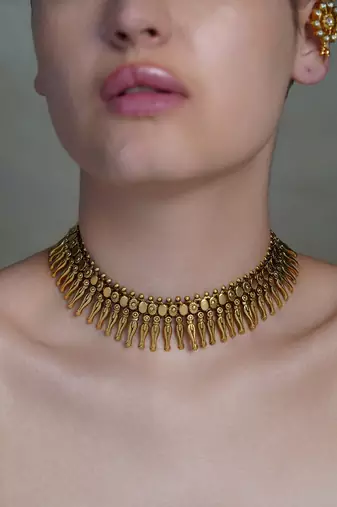 Gold plated necklace