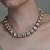 Gold plated kundan necklace set