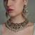 Gold plated kundan multicolor necklace set