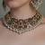 Gold plated kundan multicolor necklace set
