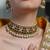 Gold plated kundan multicolor necklace set