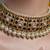 Gold plated kundan multicolor necklace set