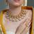 Gold plated kundan multicolor necklace set