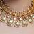 Gold plated kundan multicolor necklace set