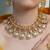 Gold plated kundan multicolor necklace set