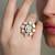 Gold plated kundan rings