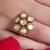 Gold plated kundan rings