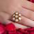 Gold plated kundan rings