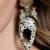 Gold plated kundan multicolor earrings