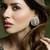 Gold plated kundan earrings