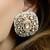 Gold plated kundan earrings