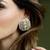 Gold plated kundan earrings