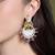Gold plated kundan multicolor earrings