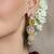 Gold plated multicolor earrings