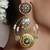 Gold plated kundan multicolor earrings