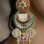 Gold plated kundan multicolor earrings