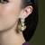 Gold plated kundan earrings