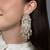 Gold plated kundan pearl earrings