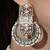 Gold plated kundan pearl earrings
