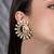 Gold plated kundan earrings