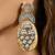 Silver plated oxidized earrings