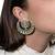 Gold plated kundan earrings