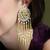 Gold plated kundan earrings