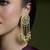 Gold plated kundan earrings