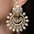 Gold plated kundan earrings